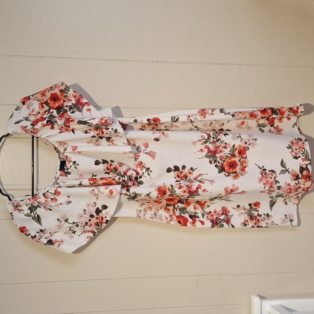 Rue+ Womens Off The Shoulder Floral Plus Size Dress Size 2x